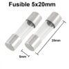 10x Pack Fusible 5x20mm 250V - Imagen 2