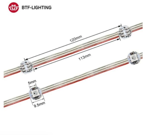 Luces de navidad Cable Chip WS2812 B 5v (5m) - Imagen 4