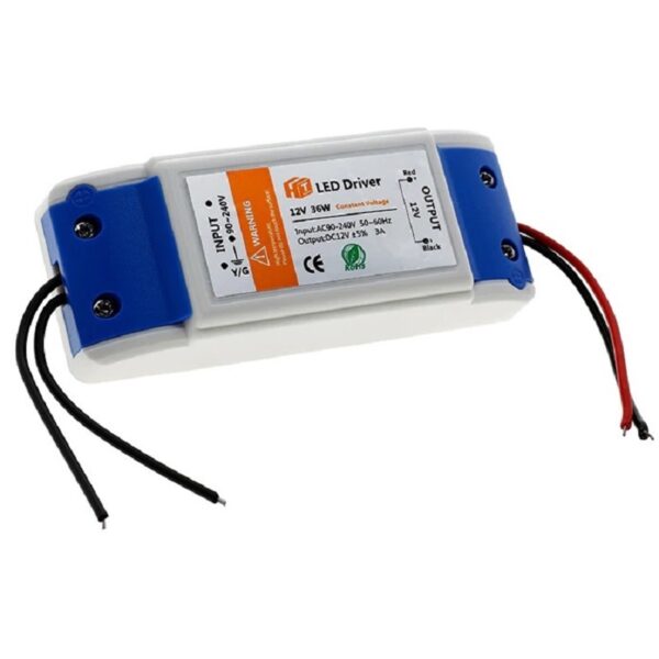 Transformador 220VAC a 12VDC 3Amp 36W (Led Driver)