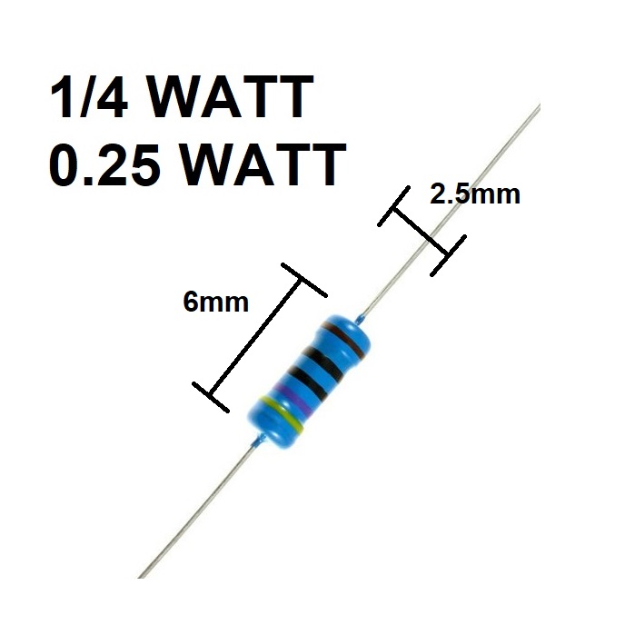22ohm 1/4 Watt Resistor 1% Tolerance copper-100pcs