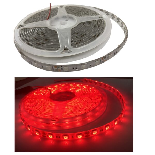 Cinta Led 5050 - 12V - 60 Leds/m (Rojo-IP65-5 metros)