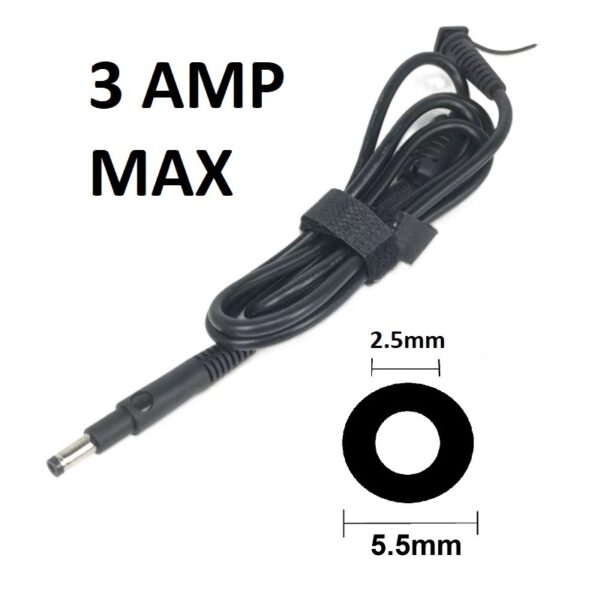 Cable conector 5.5 x 2.1mm 2464 AWG (macho)-1