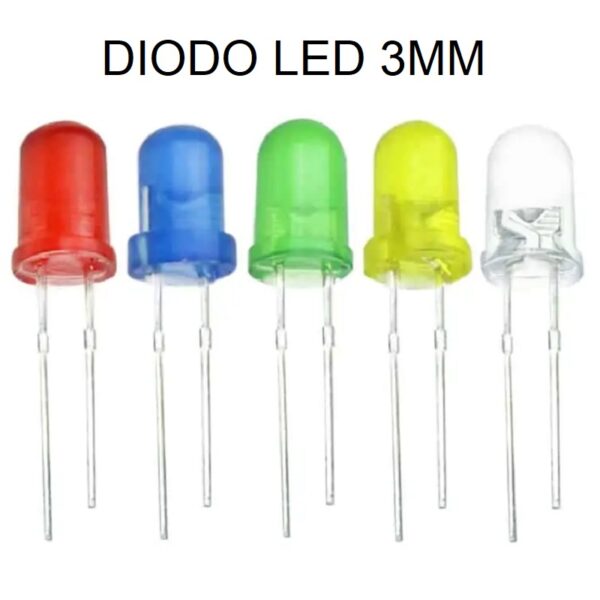 10x Pack Led 3mm (20 mA) - Imagen 2
