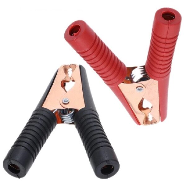 Par de pinzas eléctricas caimán 90mm 100 Amperes (2 Piezas)