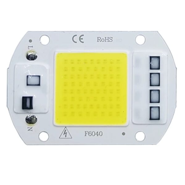 Foco Chip Led 50W COB Diodo SMD 220 VAC ( Cálido )
