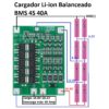 Módulo Carga Balanceada Ion Litio 18650 BMS 4S 40A 16.8V - Imagen 2