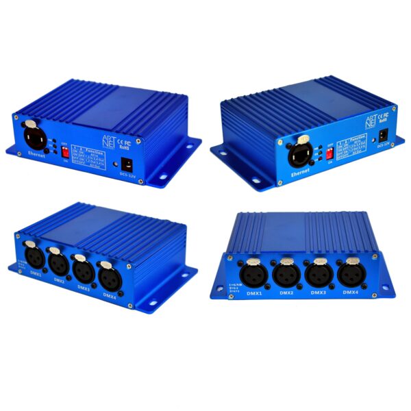 Controlador DMX Artnet bidireccional (4 Puertos) - Imagen 3