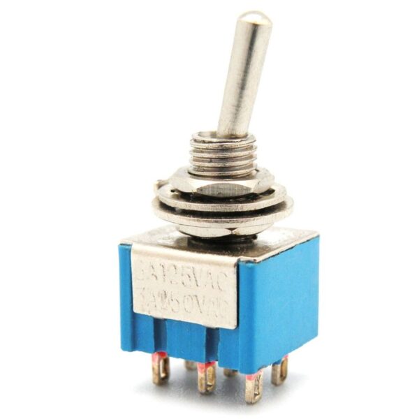 5x Interruptor MTS-202 6mm 6pin 2pos