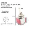 2x Interruptor MTS-202 Momentáneo 6mm 6pin 2pos - Imagen 2