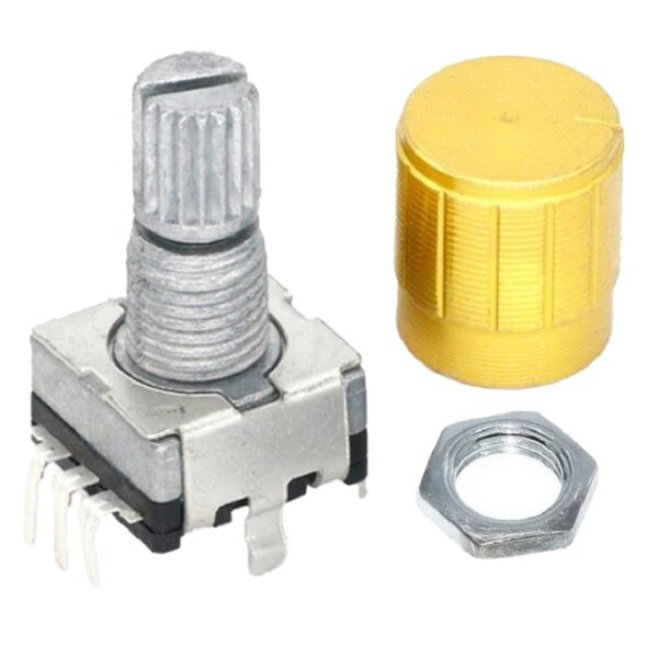 Encoder Rotatorio 20 posiciones pulsador 15mm con tapa