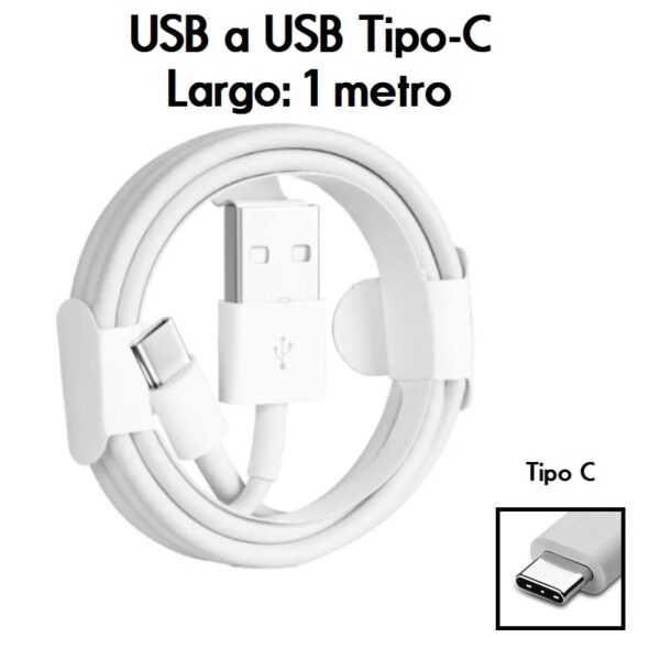 Cable datos USB a USB tipo C (1 metro)