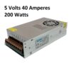Fuente de poder Switching 220VAC a 5VDC 40A 200W Ventilador - Imagen 2