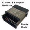 Fuente de poder Switching 220VAC a 12VDC (8,3A 100W) IPX3 - Imagen 2