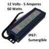 Fuente de poder Switching 220VAC a 12VDC (5A 60W) IP67 - Imagen 2
