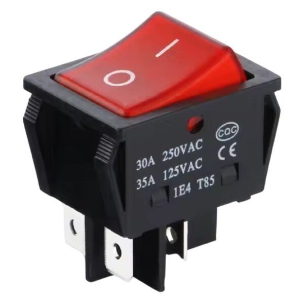 2x Pack Interruptor ON-OFF KCD4 30A (2 pos 4 pin rojo)-ML