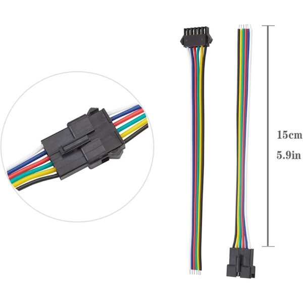 4x Pack Par de conectores JST 2.5mm 6 pines (8 piezas)-ML