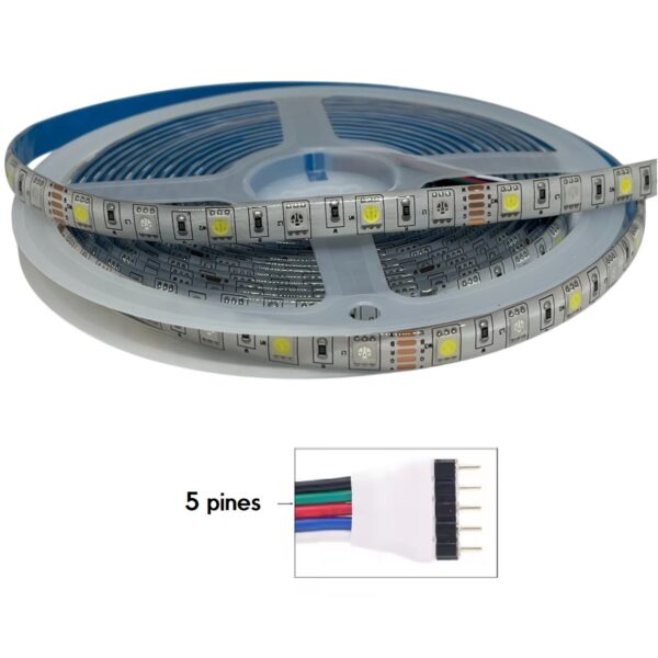 Cinta Led 5050 - 12V - 60 Leds/m (Color RGBW-IP65-5 metros)-3