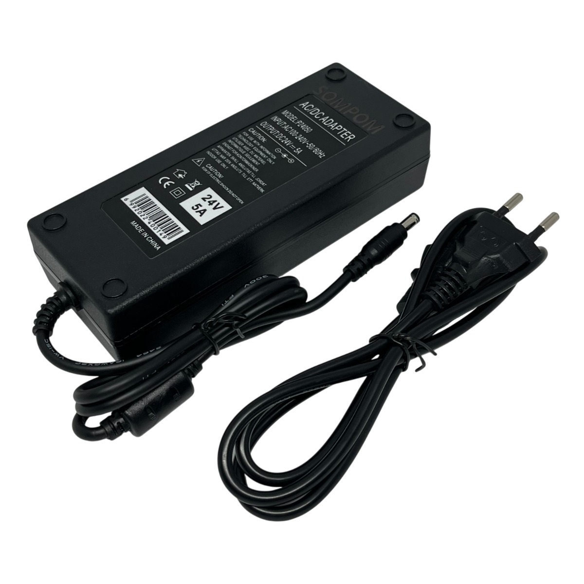 Cargador Transformador 24Volts 5A 120W Conector 5.5x2.5-2.1-6