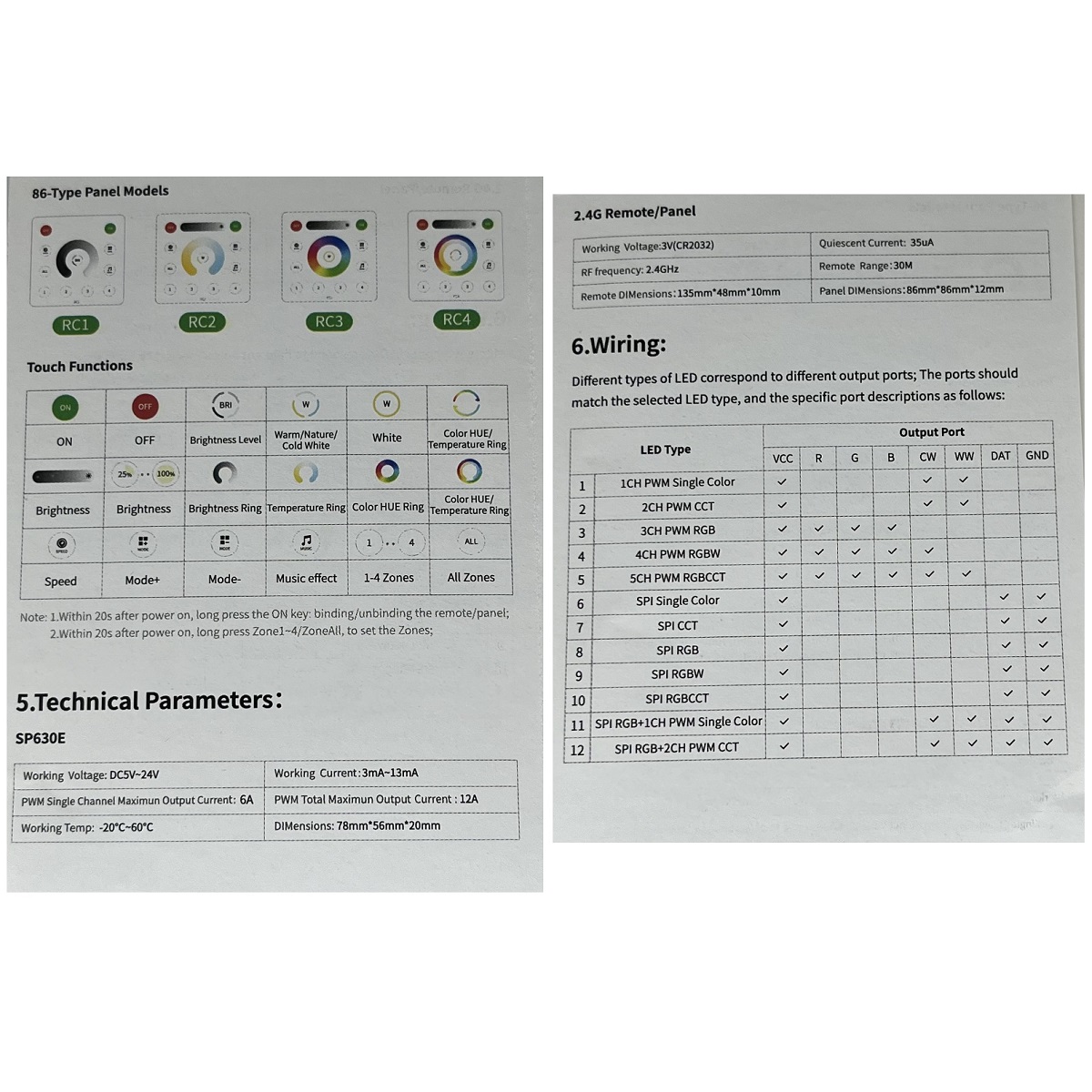 Controlador Univeral Cintas Led SP630E (RGB CCT pixeles)-8